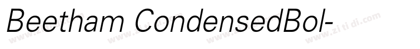 Beetham CondensedBol字体转换
